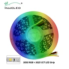 Светодиодная лента RGBCCT, 12 В постоянного тока, 24 В, SMD 5050, водонепроницаемая, 5 м, 300 светодиодов, гибкая, RGBW, RGB, CCT, Fita, Светодиодная лента, освещение для украшения гостиной