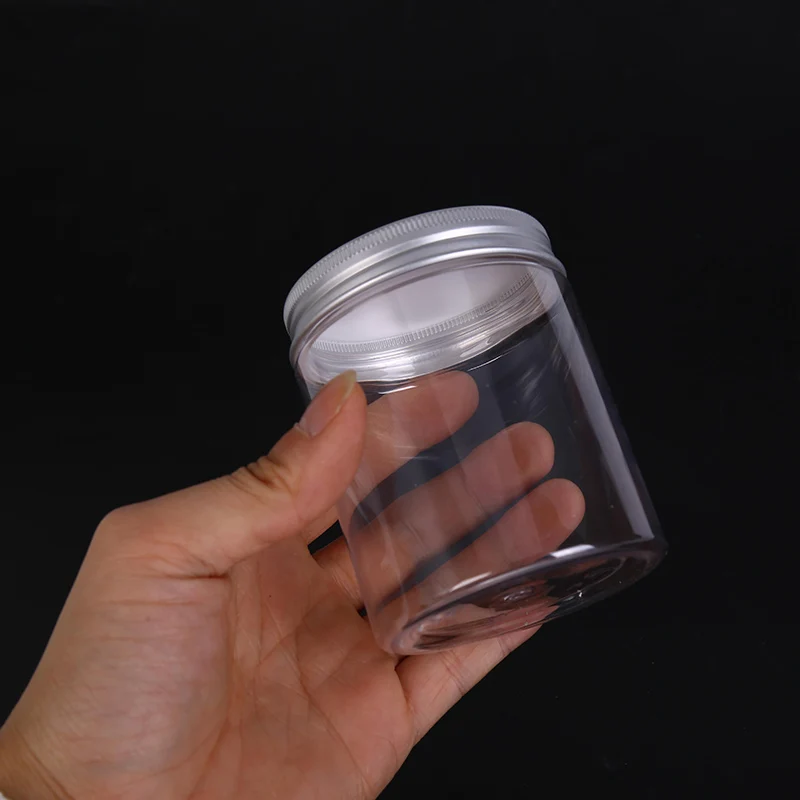 30-250ml Capacity Plastic Storage Bottle Home Food Sample Container Empty Jar Aluminum Cap Cosmetic Tin Pot Lip Balm Oil Wax | Дом и сад