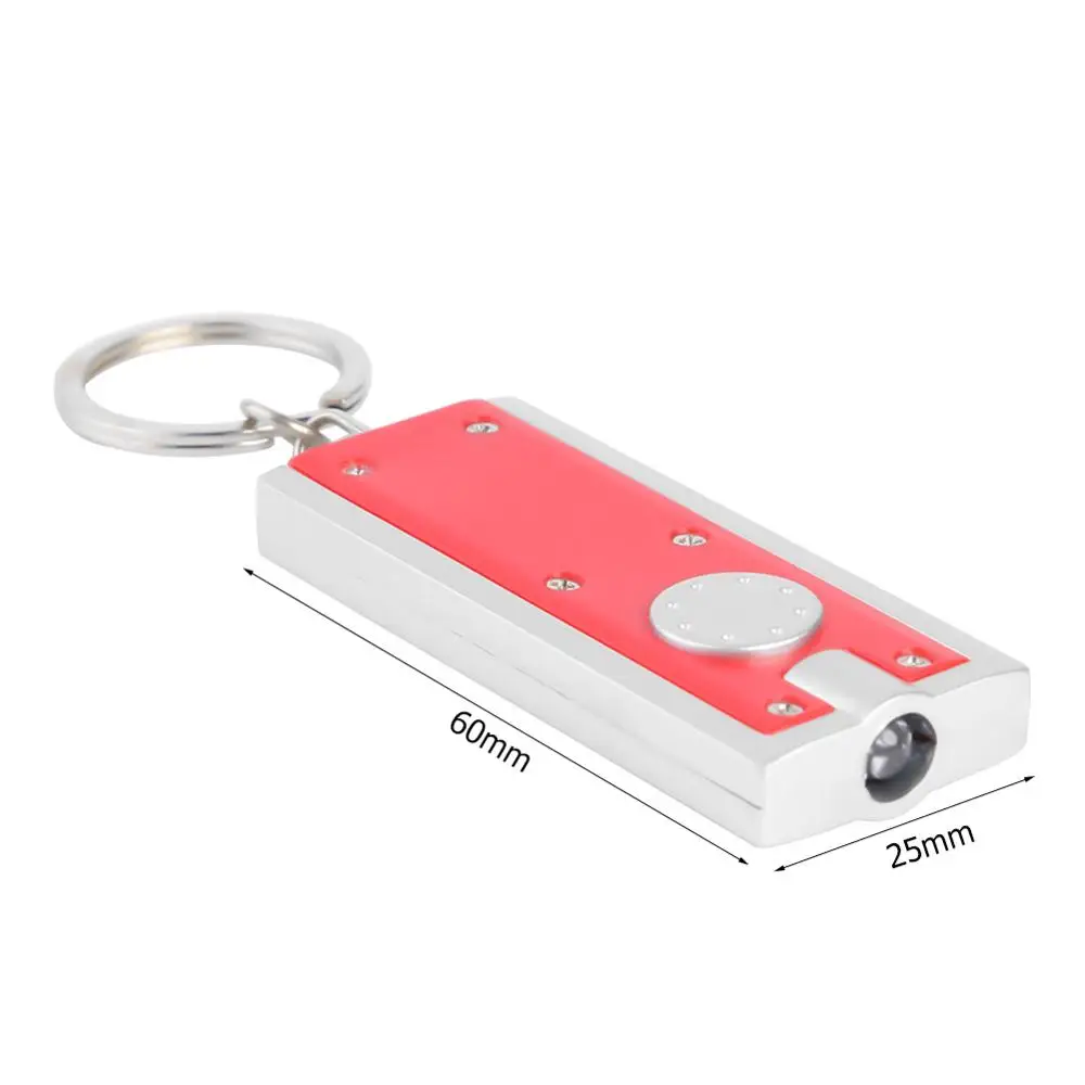 

Portable Pocket Flashlight LED Mini Keychain Light Button Battery Hand Pocket Flashlight Camping Hiking Fishing Light 60X25mm