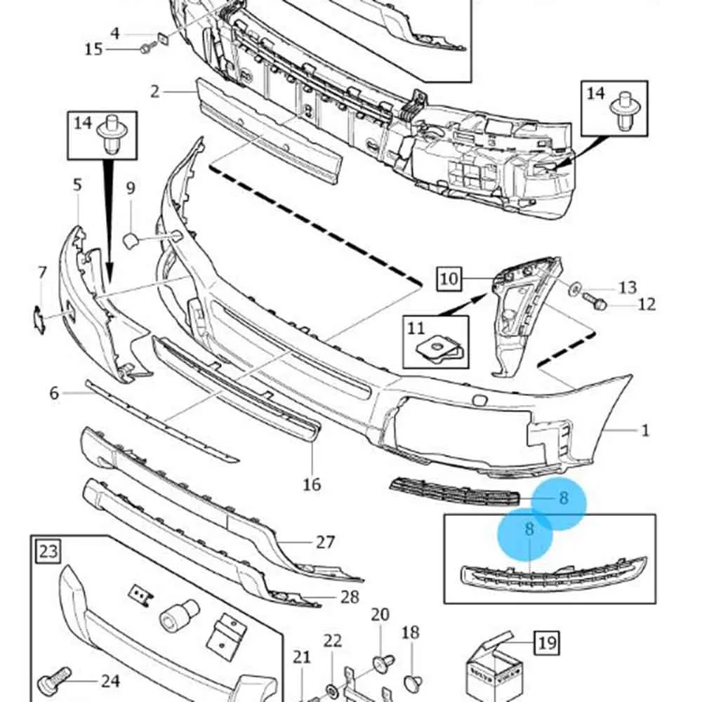 

Black Pair Left Right Front New Bumper Cover Grille 30678953 30678954 For Volvo XC90 2007 2008 2009 2010 2011 2012 2013 2014