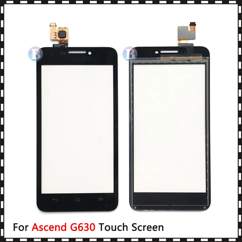 

10Pcs/lot High Quality 5.0" For Huawei Ascend G630 Touch Screen Digitizer Sensor Outer Front Glass Lens Panel Black White