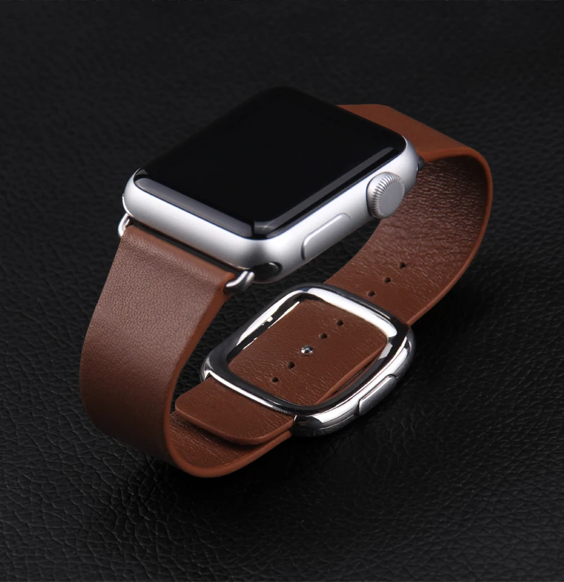 Ремешок из натуральной кожи для apple Watch band 4(iwatch 5) 44 мм 40 мм apple watch 3 2 1 ремешок 42 мм 38 мм pulseira ремешки для часов