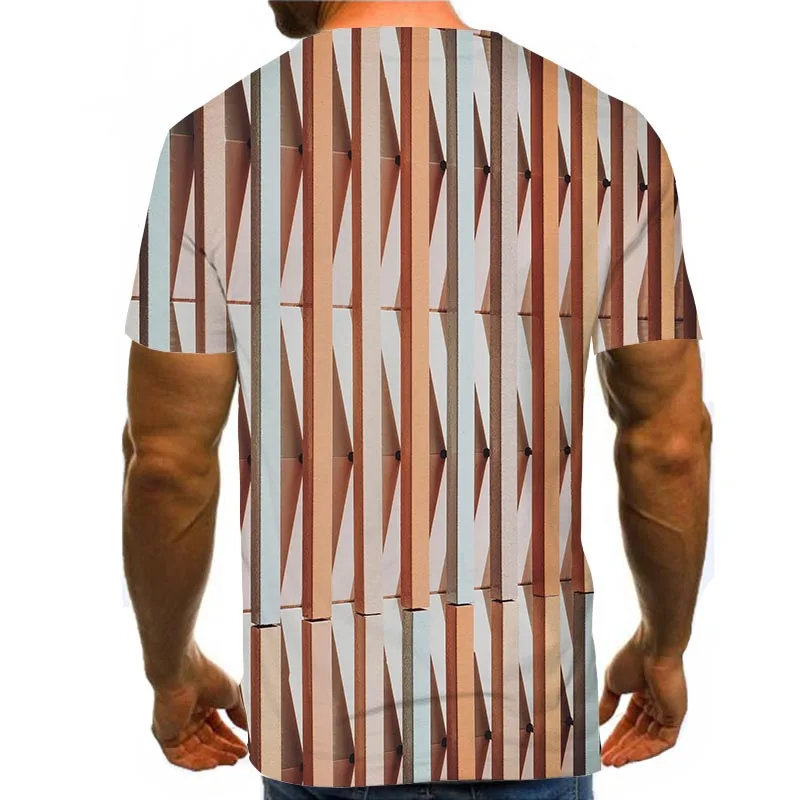 

Men Graphic T Shirts Round Neck 3D Print Short Sleeve Daily Top Tees