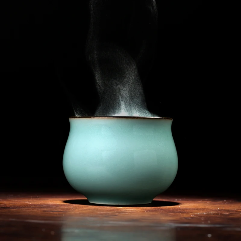 

celadon shadow qing pu 'er kung fu tea cups ceramic tea set single cup sample tea cup master cup individual cups