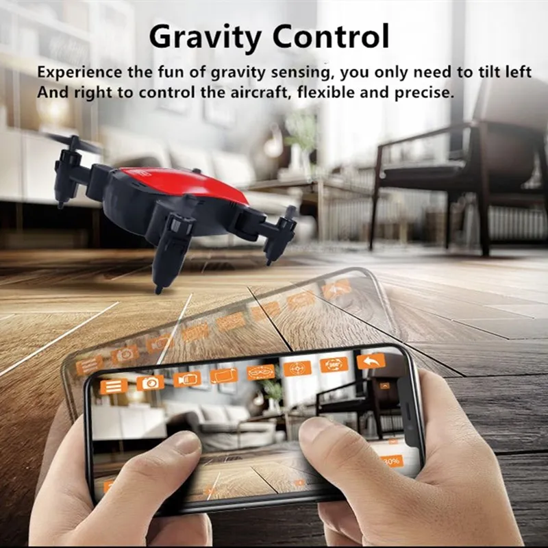 Мини складной Радиоуправляемый квадрокоптер с радиоуправлением 2 4G 1080P HD Wi Fi FPV