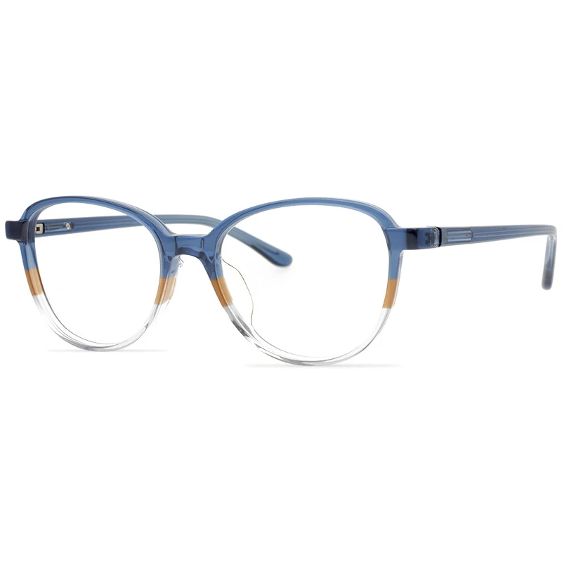 Belight Optical Women Colorful Acetate Peach Heart Shape Retro Vintage Prescription Eyeglasses Spectacle Frame Eyewear 58