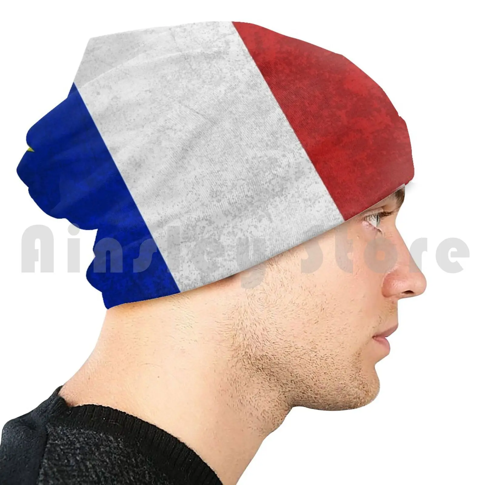 Вязаная Шапка-бини в стиле хип-хоп