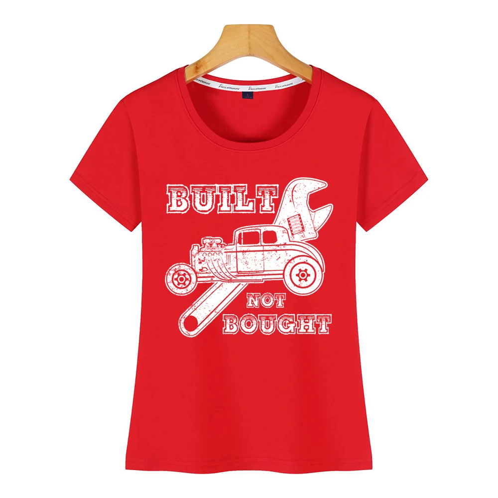 Tops T Shirt Women truck built not bought Comic Inscriptions Print Female Tshirt | Женская одежда