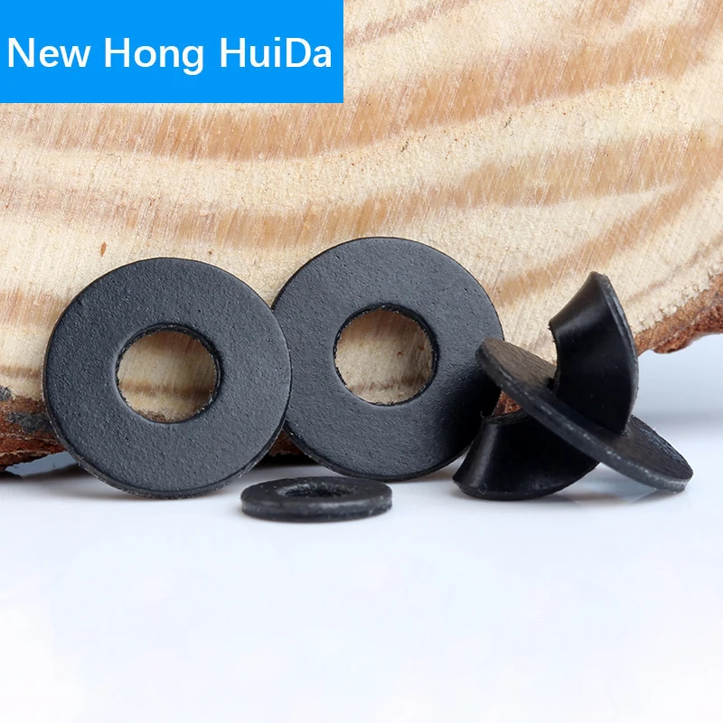 100PCS PVC Washers M2 M2.5 M3 M4 M5 M6 M8 M10 M12 Soft Plastic Gasket Black Insulation Flat Paded For Screws | Обустройство дома