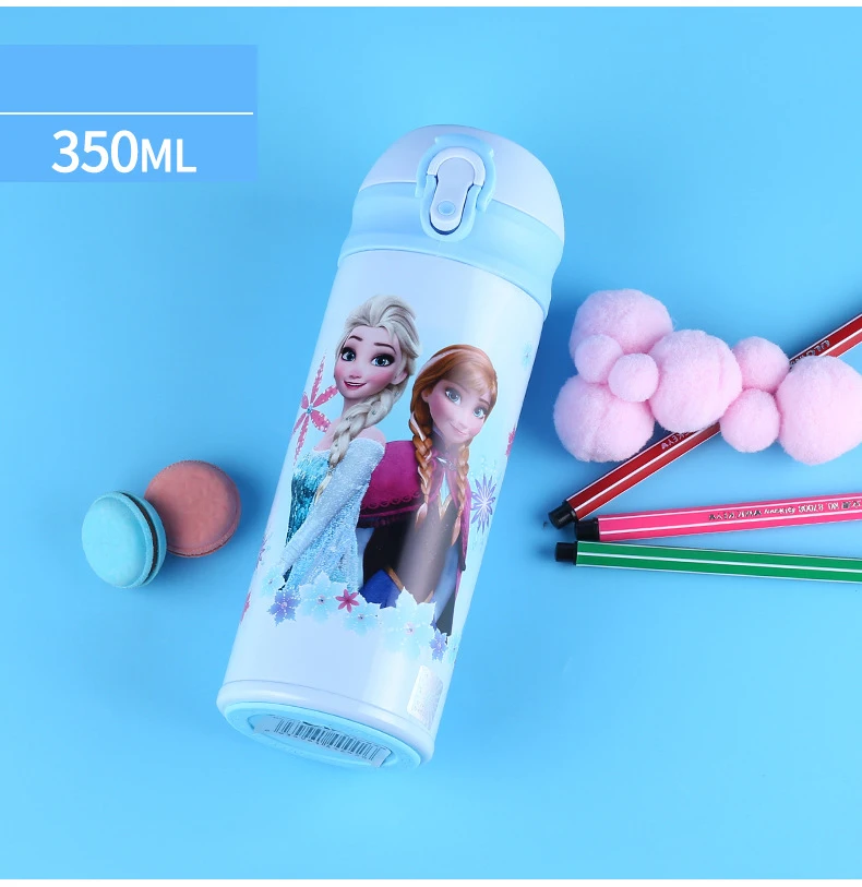 Дисней Детский мультфильм печатных нержавеющей стали кружка 350 мл емкость для детей учатся чашки для питья