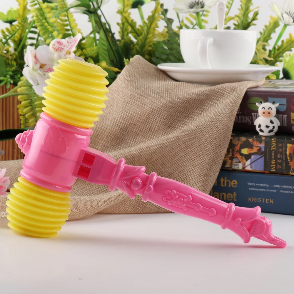 Ребенок Молот кузнеца с свисток обучение одежда для малышей Дети ручки Пластик