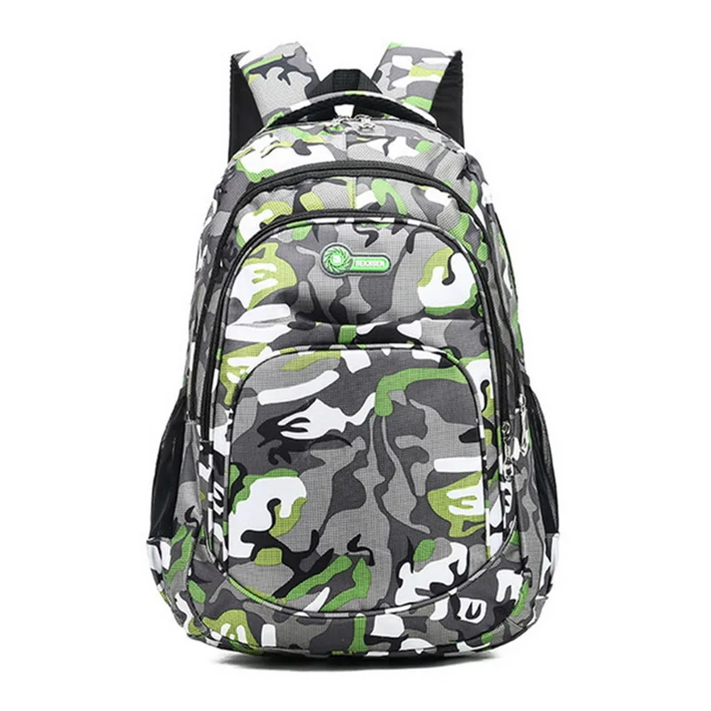 2 Sizes Camouflage Waterproof School Bags For Girls Boys Orthopedic Children Backpack Kids Book Bag Mochila Escolar Schoolbag | Багаж и