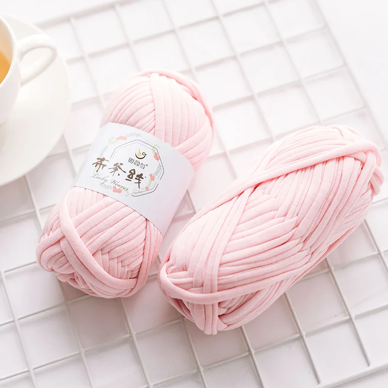 100 г/шт. толстая пряжа мягкая цветная тканевая для ручного вязания тканый