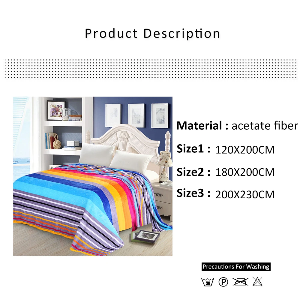 Коралловое Флисовое одеяло на кровать для дома взрослое красивое цветное теплый