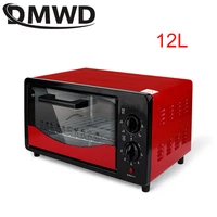dmwd household electric oven mini multifunctional bakery timer toaster biscuits bread cake pizza cookies baking machine 12l eu