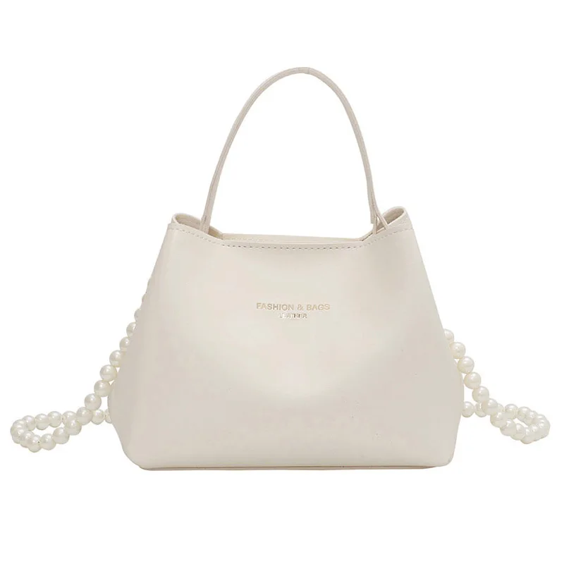 

Original Brand Pearl Chain Bag 2021 New Fashion Female Bag Messenger Bag Hot Sale Handbag Bucket Bag Shoulder Bag