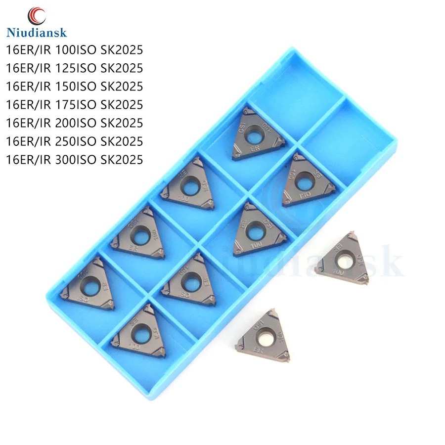 

16ER 100ISO 125ISO 150ISO 175ISO 200ISO 250ISO SK2025 300ISO SK2025 Carbide Inserts CNC Metal Lathe Tools 16IR Threading Blades