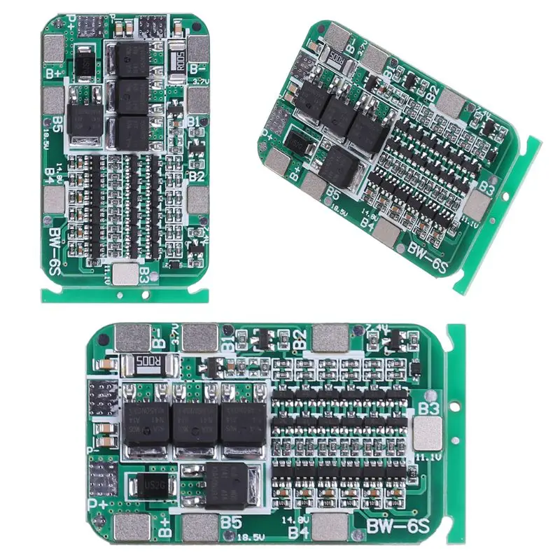 2021 Новый 6S 15A 24V PCB плата защиты BMS для 6 шт 18650 литий ионная литиевая Батарея