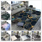 Топ популярный скандинавский серый градиентный геометрический мраморный ковер для гостиной модный коврик для кровати напольные коврики для детской комнаты