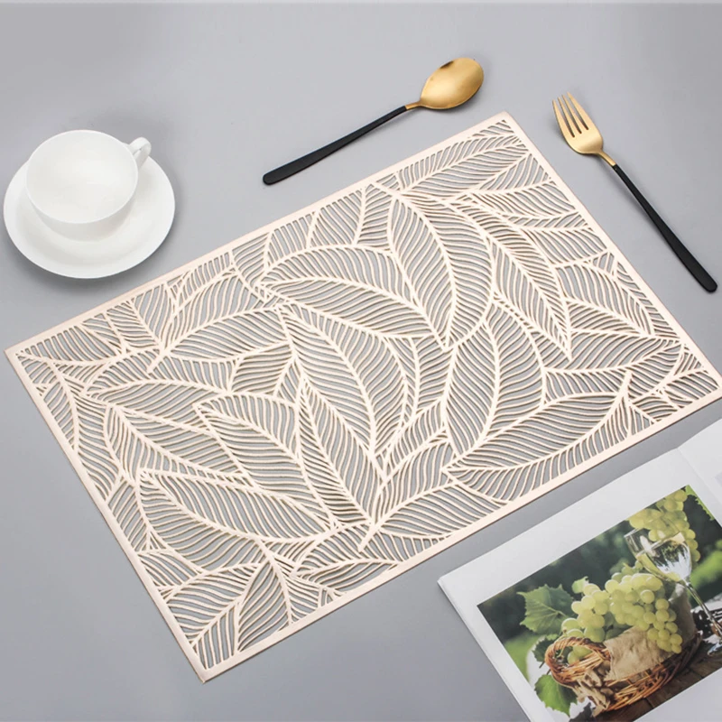 Полые Коврики для столовой прямоугольные декоративные коврики из ПВХ обеденного
