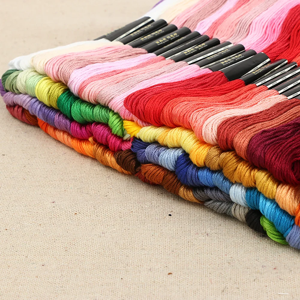 Набор для вышивки 100 цветов крестиком радужная вышивка сделай сам хлопковые