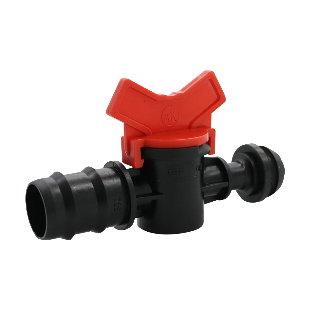 20.5mm PE hose barbed two-way plastic pipe fittings gardening water pipe water stop connector crane