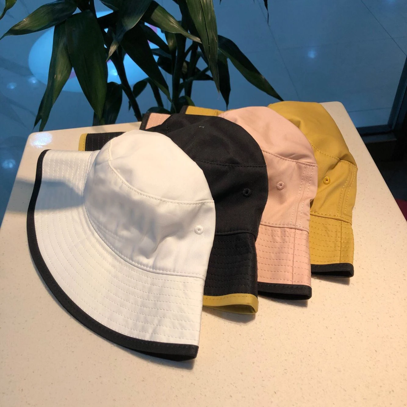 

2021New Solid Bucket Hat Bob Caps Hip Hop Gorros Men women Summer Panama Cap Beach Sun Fishing boonie Hat