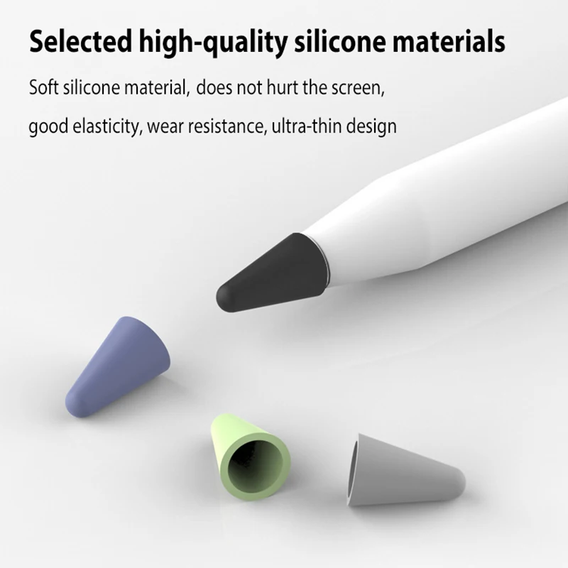 8 шт. силиконовый Сменный Чехол с наконечником защитный чехол для Apple Pencil 1st 2nd