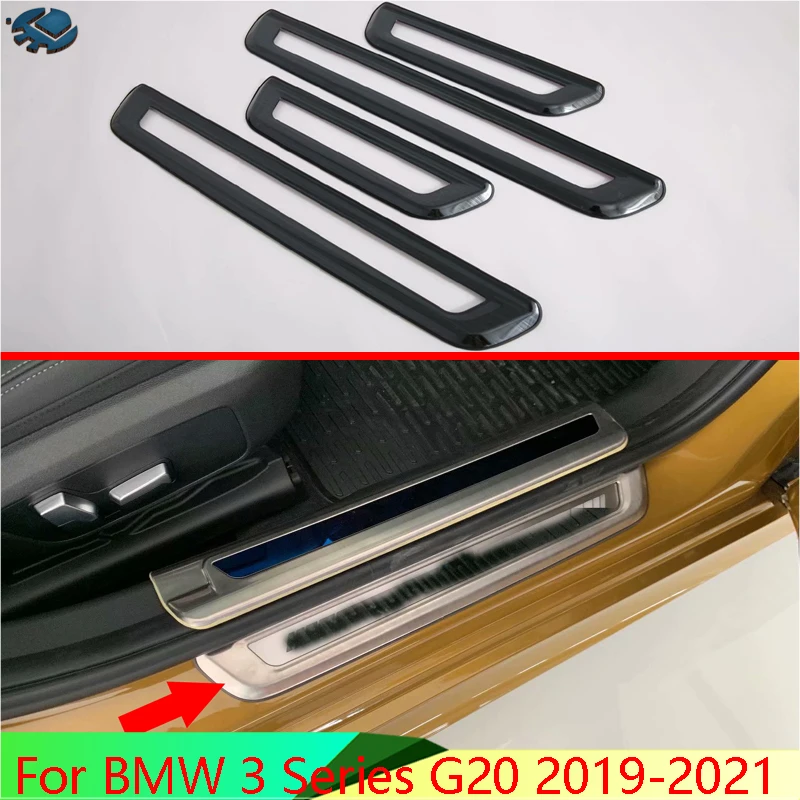 Накладка на порог из нержавеющей стали для BMW 3 серии G20 2019 2021|Лепнина интерьера| |