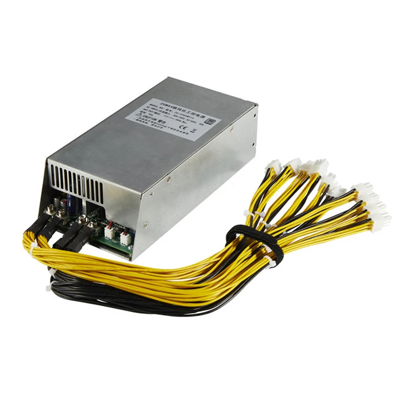 

US Captain Zumax 1800W Power Supply for Mining Rated Power 1800W Multi-Channel PSU Desktop Power Supply