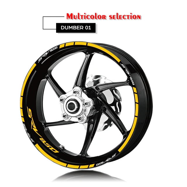 

Водонепроницаемые светоотражающие наклейки для шин мотоцикла, наклейки для мотоциклов для APRILIA SRV850 srv 850
