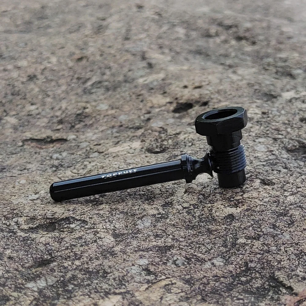 Трубка для курения трав болты формы алюминия 83 мм с металлической чашей