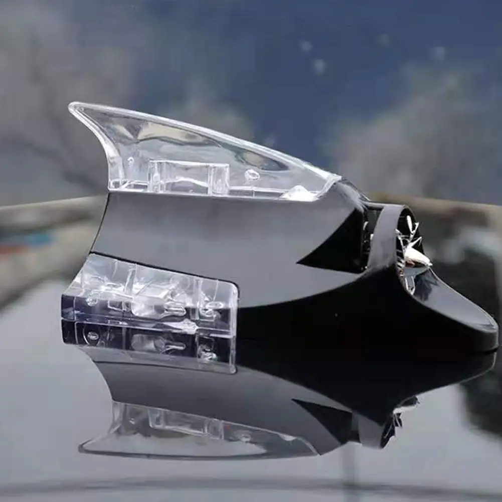 

Anti Collision Warning Light Shark Fin Antenna Shaped LED Warning Flashing Light Lamp Universal Car Auto Styling Wind Power