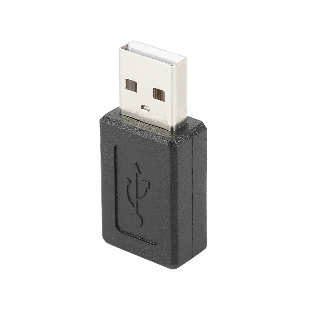 Черный USB 2,0 Micro Male To Mini USB Female Быстрый кабель-переходник для зарядки OTG конвертер для Xiaomi Mi5 Mi6 huawei samsung мышь USB - Цвет: Черный