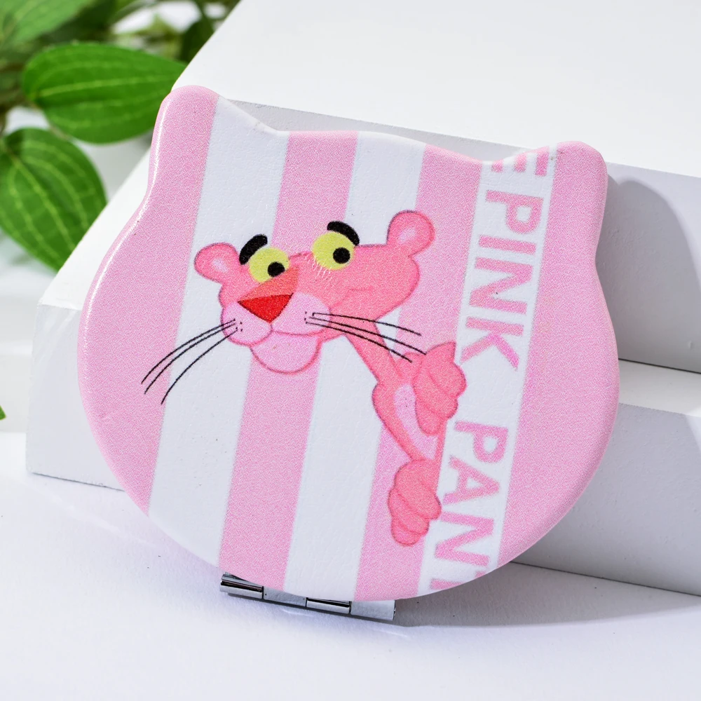 Модные ручные зеркала для девочек в форме головы кота мини карманное зеркало