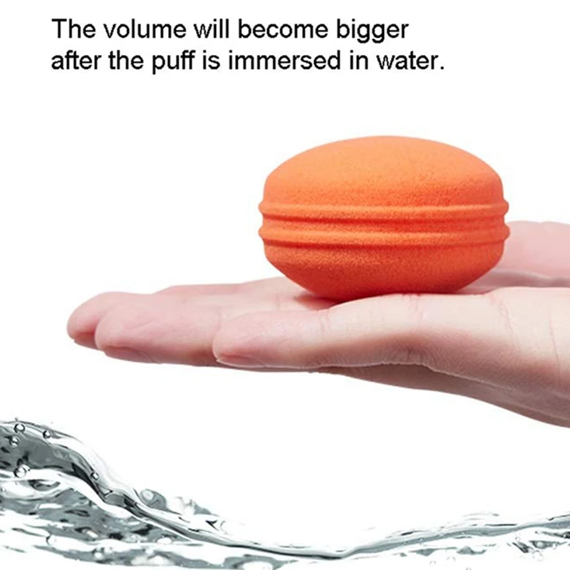 Macaron Sponge Egg Makeup Make-Up Washing Face Multi-Function Puff Wet And Dry Do Not Eat Powder For Foundations Crea |