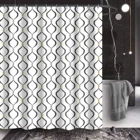 Новая Водонепроницаемая занавеска для душа, занавеска-фонарик для ванной комнаты, занавеска из полиэстера для ванной, занавеска от плесени для домашнего декора с 10 крючками