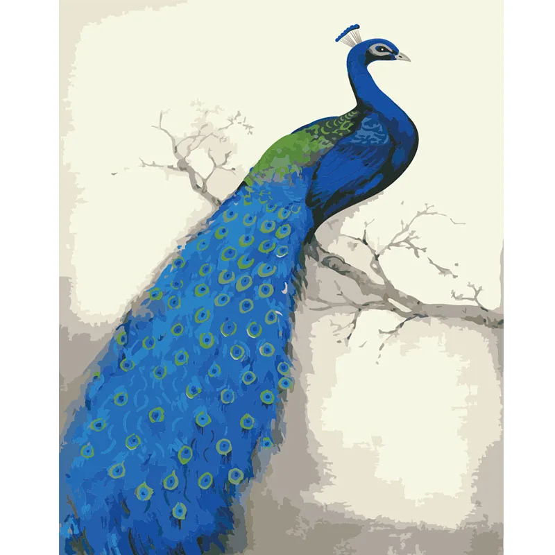 Павлин Лебедь изображения животных Цифровая краска ing по номерам Новые DIY краски