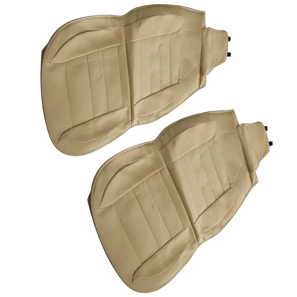 Бежевый автомобиль для внедорожника 5-местный спереди Кожаные чехлы на сиденья