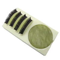 hot false lashes stand pallet pad jade gasket plastic eyelash glue gasket holder for eyelashes extension women makeup tools