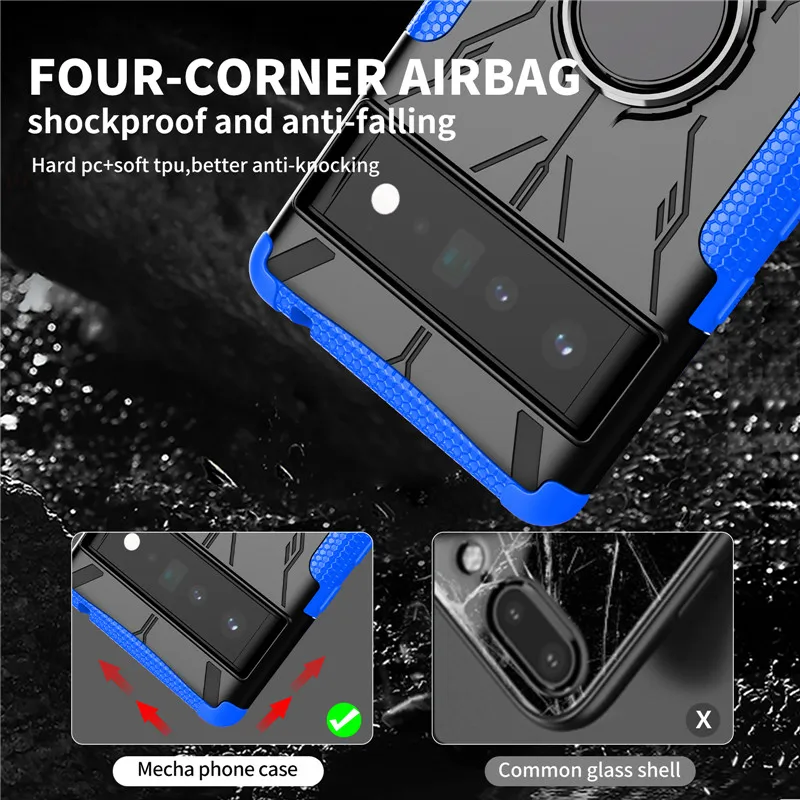 Shockproof Cover For Google Pixel 6 Pro Case Pixel 6 Pro Cover Hard Holder Back Protective Bumper Google Pixel 6 Pro 6.71inch