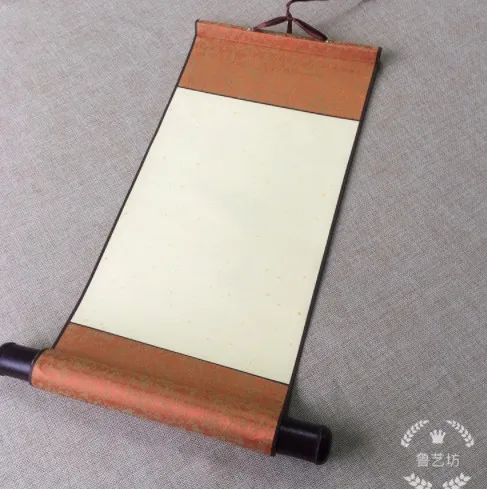 A7 пустая мини прокрутка Xuan бумажная парча Дамасская рамка A3 бумага каллиграфия