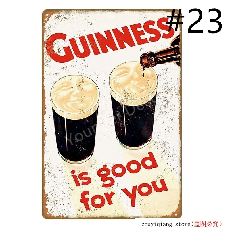 Металлический постер-картина Guinness для прочности ретро реклама пива