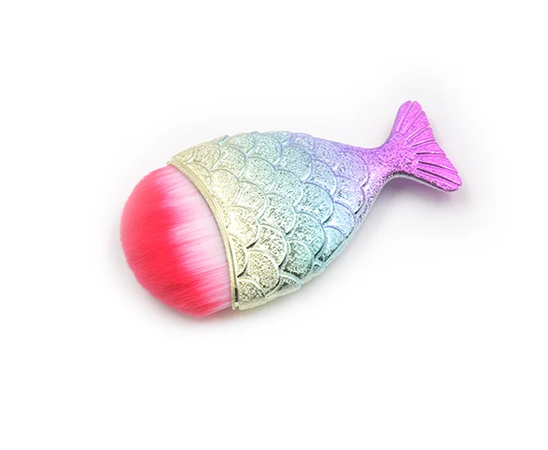 1 шт. горячая Распродажа Mini кисти для макияжа русалка черные маленькие рыбки Pincels