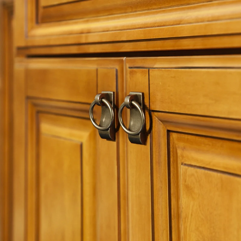 Как винтажные ручки старинный Бронзовый Шкаф Мебель в китайском стиле для ящиков