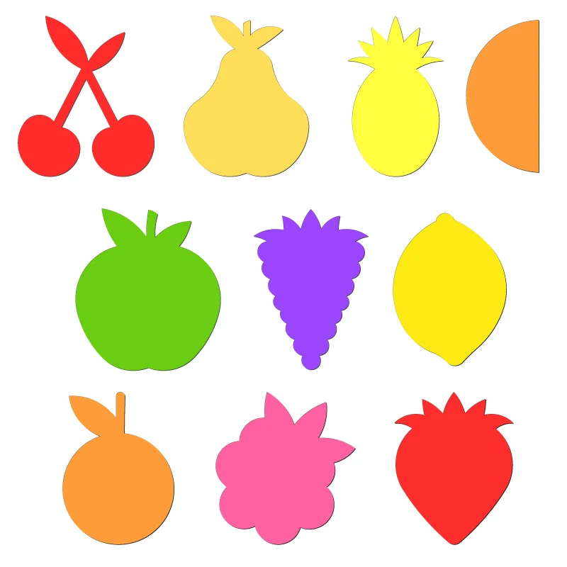 

New Fruit Wooden Die Scrapbooking C3003 Cutting Dies Multiple Sizes Compatible With Most Die Cutting Machines