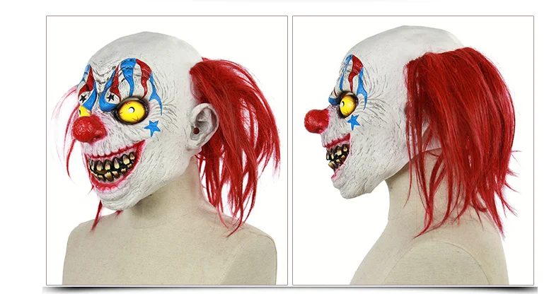 

Environmental Latex Mask horror circus clown mask Halloween performance prop Masquerade Party Cosplay mask Carnival a0288