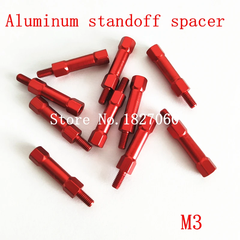 10 шт. Шестигранная Проставка M3 круглая секция алюминиевые стойки штырь гнездо
