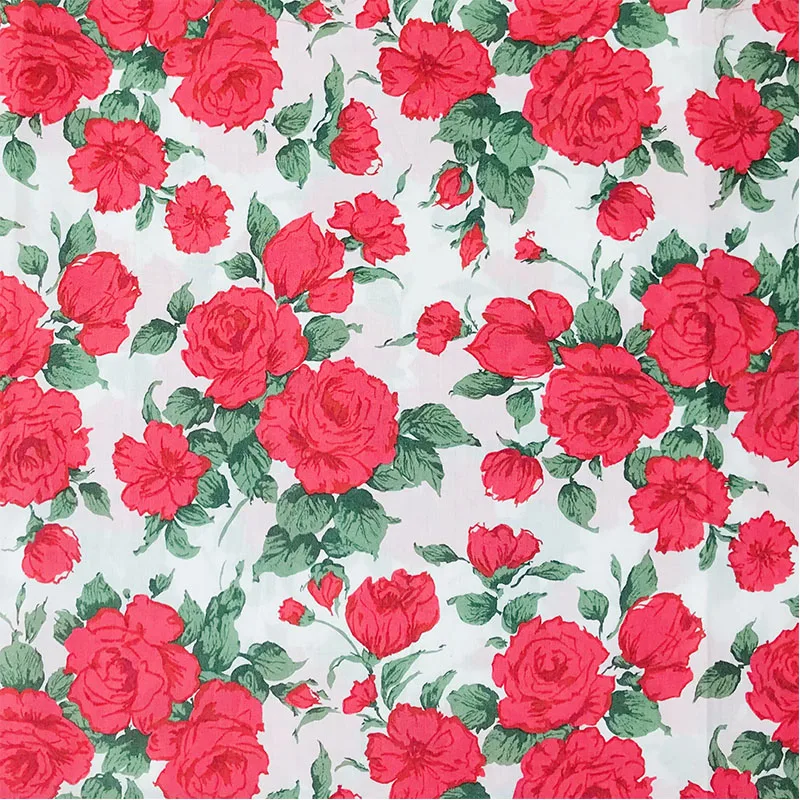 

Роза 80S Tissun liberty хлопчатобумажная ткань для детей Детская швейная ткань платья юбка Сделай Сам дизайнерская Лоскутная Ткань 2021