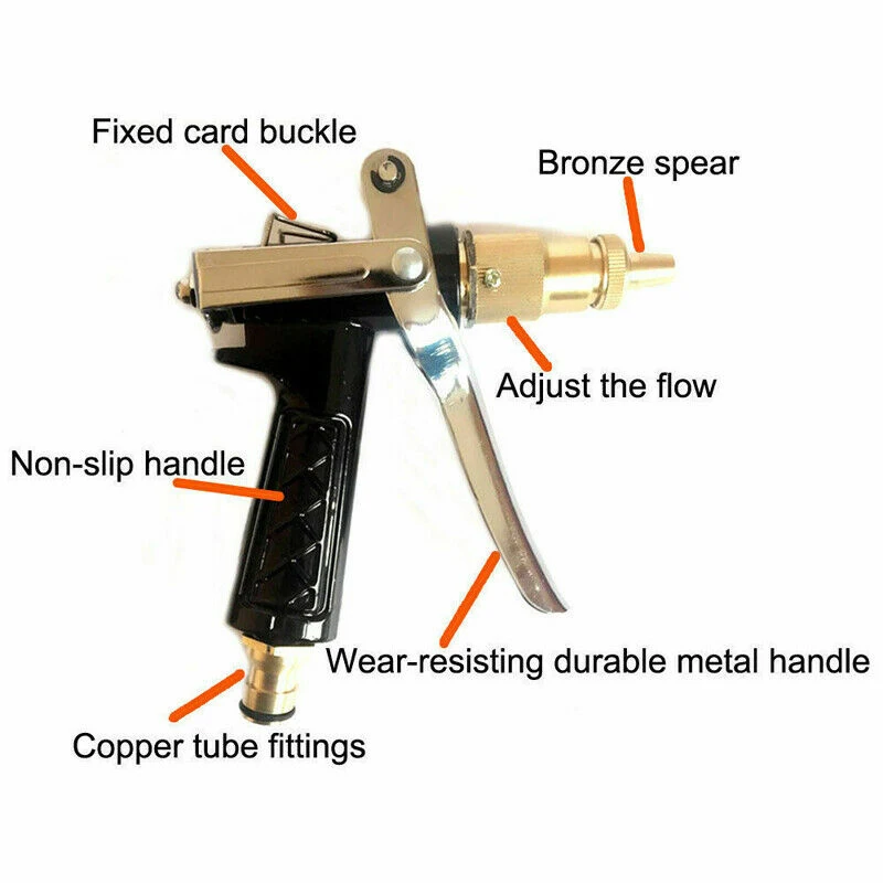 Пистолет распылитель высокого давления с латунной насадкой ручной бутылка для